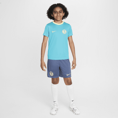 Shorts de fútbol de tejido Knit Nike Dri-FIT para niños talla grande Club América Academy Pro