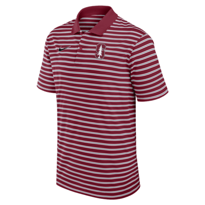 Polo universitario Nike Dri-FIT para hombre Stanford Cardinal Primetime Victory Striped