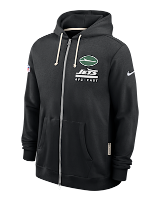Мужское худи New York Jets Utility Player Sideline Nike Dri-FIT NFL Full-Zip Hoodie