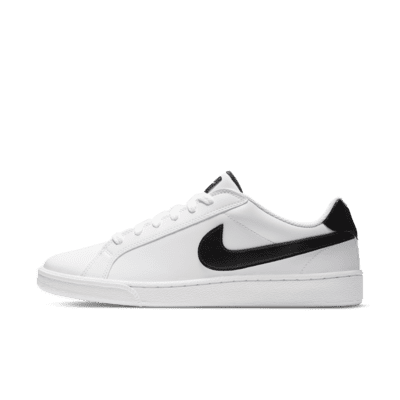 nike men black solid court majestic leather sneakers