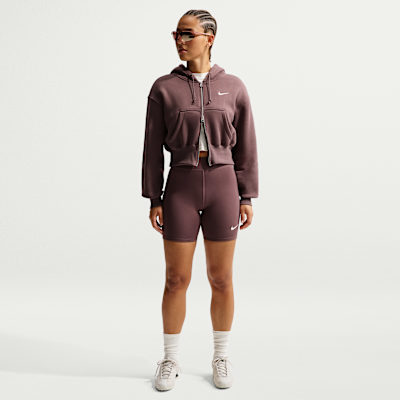 Nike Sportswear Phoenix Fleece Women's Loose Full-Zip Cropped Hoodie