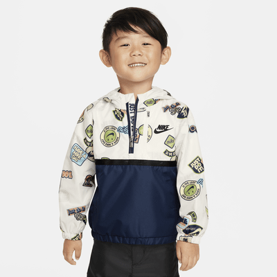 Nike Half-Zip Print Blocked Anorak Toddler Jacket