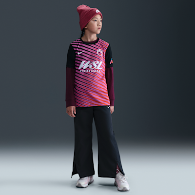 Przedmeczowa koszulka piłkarska dla starszych dzieci Nike WSL