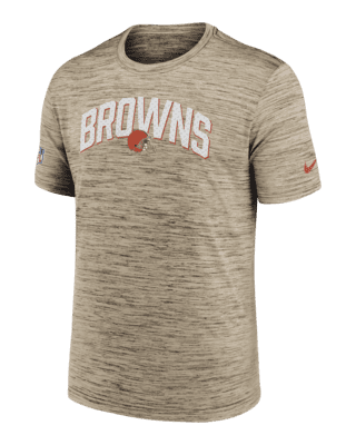 CLEVELAND BROWNS Nike Dri Fit athletic short sleeve polo shirt