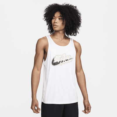 Camiseta de tirantes para hombre Nike Swim Scribble