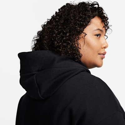 Pants de entrenamiento de tiro medio de pierna ancha para mujer (talla grande) Nike Sportswear Club Fleece