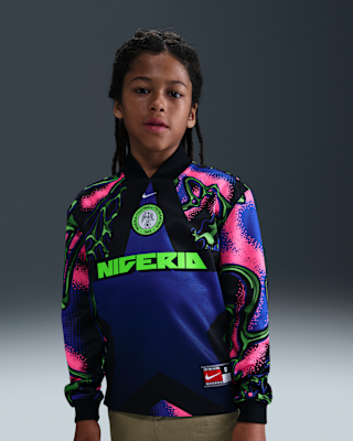 Детские джерси Nigeria Hollywood Keeper Big Kids' Nike Dri-FIT Soccer Jersey