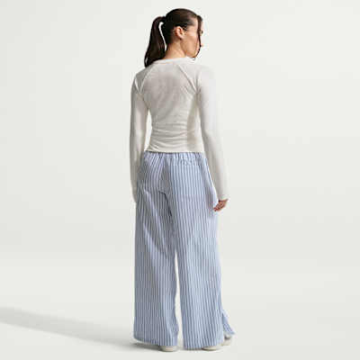 Nike Sportswear Chill Poplin Women's Loose Mid-Rise Woven Striped Trousers