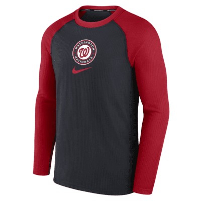 Washington Nationals Nike Dri-Fit Short Sleeve Shirt Men's Navy Used L