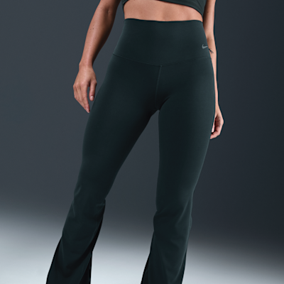 Damskie legginsy z wysokim stanem i rozszerzanymi nogawkami Nike Zenvy