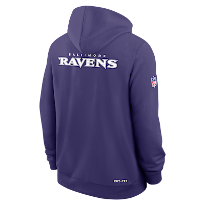 Baltimore Ravens Initial Home Sideline Men's Nike Dri-FIT NFL Pullover Hoodie