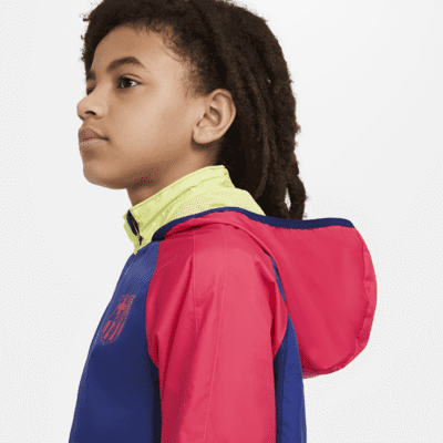 FC Barcelona AWF Big Kids' Soccer Jacket