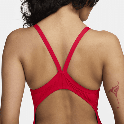 Traje de baño de una pieza con espalda deportiva para mujer Nike HydraStrong
