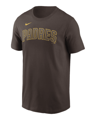 Мужская футболка San Diego Padres Fuse Wordmark Nike MLB