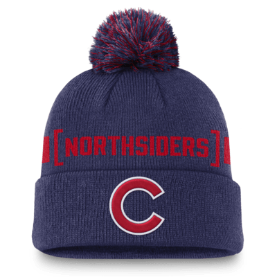 Chicago Cubs Hometown Peak Men's Nike MLB Cuffed Pom Beanie