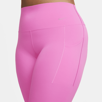 Leggings de 7/8 de tiro alto y sujeción media con bolsillos para mujer Nike Universa