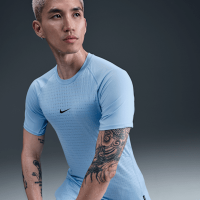 Nike Pro Breathe Men's Slim-Fit Short-Sleeve Top