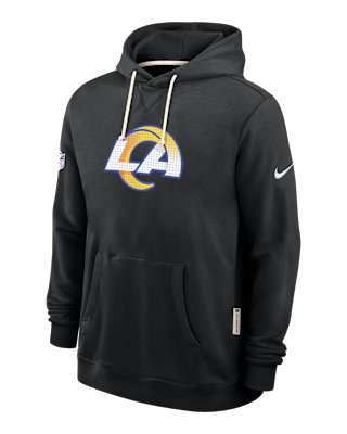 Мужское худи Los Angeles Rams Initial Home Sideline Nike Dri-FIT NFL Pullover Hoodie