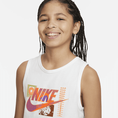 Camiseta de tirantes para niños talla grande Nike Sportswear. Nike.com