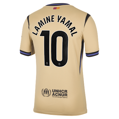Jersey de fútbol Nike Dri-FIT del Barcelona visitante 2025/26 Stadium Lamine Yamal para hombre