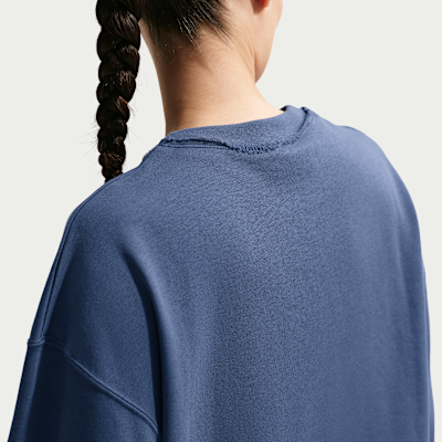 나이키 스포츠웨어 칠 테리 여성 오버사이즈 프렌치 테리 크루넥 스웻셔츠
