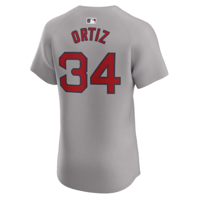 Jersey Nike Dri-FIT ADV de la MLB Elite para hombre David Ortiz Boston Red Sox