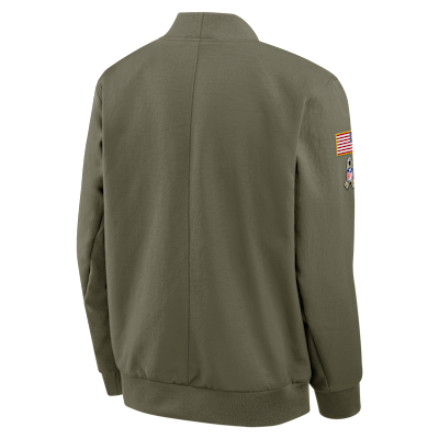 Pittsburgh Steelers Salute to Service Sideline Men's Nike NFL Full-Zip Bomber Jacket