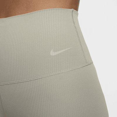 Leggings de tiro alto de 7/8 con sujeción suave para mujer Nike Zenvy Rib