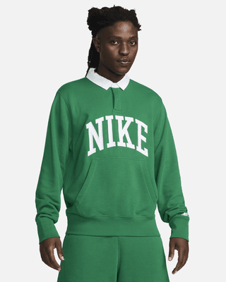 Мужские  Nike Club Fleece Long-Sleeve Fleece Polo