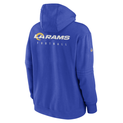 LOS ANGELES RAMS NFL FOOTBALL TRAINING SHORT SLEEVE, HOODIE PULLOVER