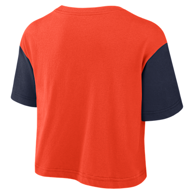 Auburn Script Women's Nike Dri-FIT College Cropped T-Shirt