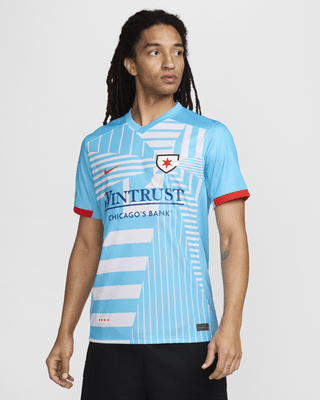 Мужские джерси Chicago Red Stars 2024 Stadium Primary Nike Dri-FIT NWSL Replica Jersey