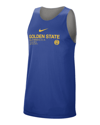 Golden State Warriors Standard Issue Men's Nike NBA Reversible Tank.