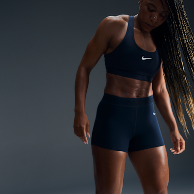 Bra deportivo con almohadillas para mujer Nike Swoosh Medium Support