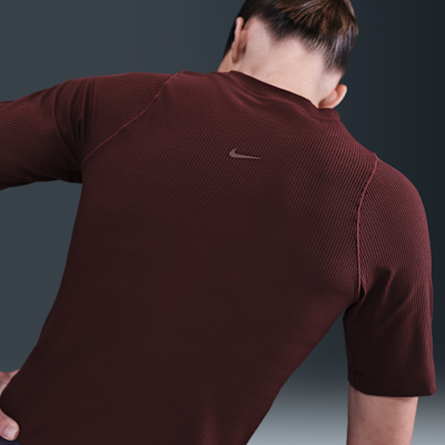 Nike Zenvy Rib Women's Dri-FIT Short-Sleeve Top