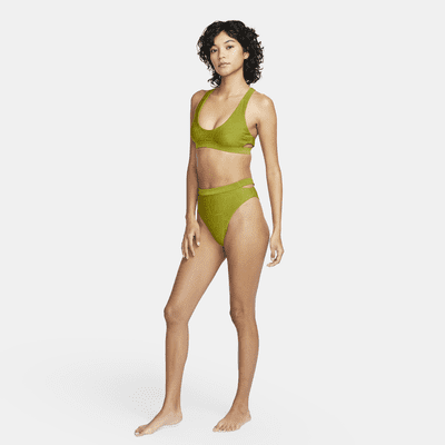 Nike Swim Women's Cut-Out High-Waisted Bikini Bottoms