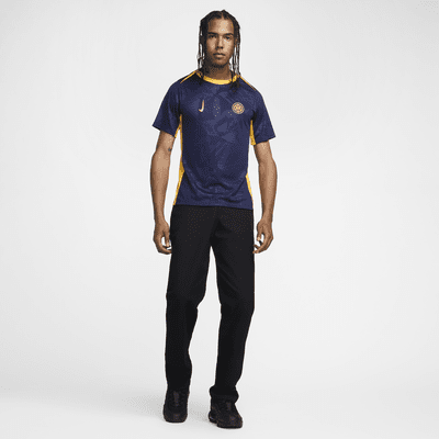 3e haut de foot d'avant-match Nike Dri-FIT Inter Milan Academy Pro pour homme