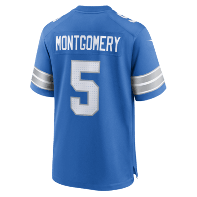 Jersey de fútbol americano Nike de la NFL Game para hombre David Montgomery Detroit Lions