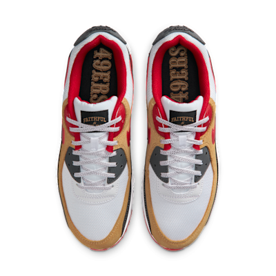 San Fransisco 49ers Air Max 90 Men's Nike Shoes