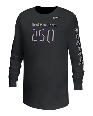 Детская футболка Army Rivalry 250th Anniversary Big Kids' Nike College Long-Sleeve