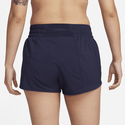 Nike Dri-FIT One Swoosh Women's Mid-Rise Brief-Lined Running Shorts