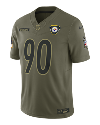 Мужские джерси T.J. Watt Pittsburgh Steelers Salute to Service Nike Dri-FIT NFL Limited Jersey
