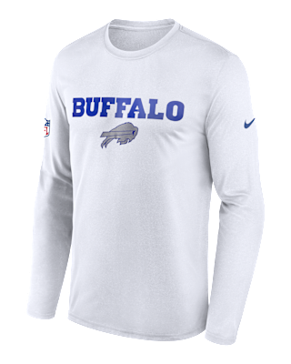Мужская футболка Buffalo Bills Rivalries Collection Sideline Legend Small Logo Nike Dri-FIT NFL Long-Sleeve