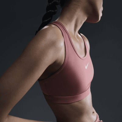 Brassière de sport rembourrée Nike Swoosh Medium Support pour femme