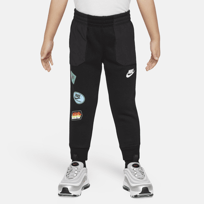 Joggers de tejido Fleece para niños pequeños Nike Sportswear