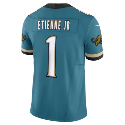 Jersey de fútbol de la NFL Nike Dri-FIT Limited para hombre Travis Etienne Jr. Jacksonville Jaguars