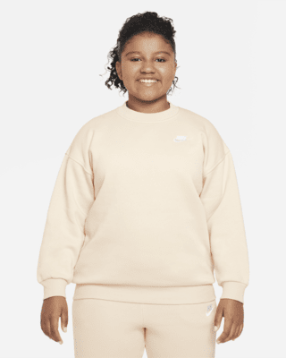 Подростковый свитшот Nike Sportswear Club Fleece Big Kids' (Girls') Oversized (Extended Size)