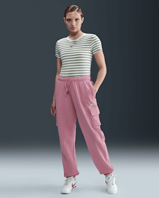 Женские  Nike Sportswear Club Fleece Mid-Rise Oversized Cargo Sweatpants
