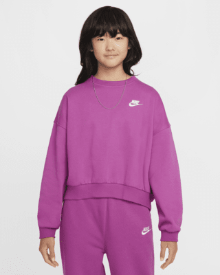 Детский свитшот Nike Sportswear Club Fleece Girls' Boxy Crew-Neck