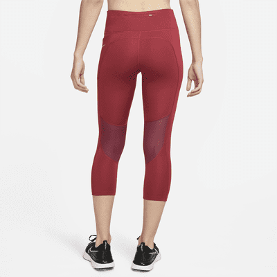 Nike Fast Leggings de correr de tiro medio cropped para mujer